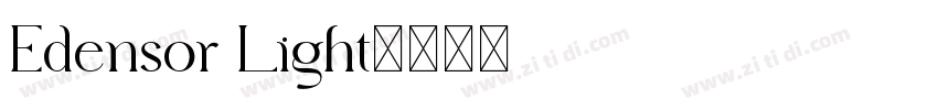 Edensor Light字体转换